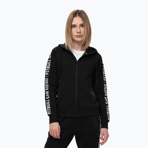 Női pulóver Pitbull Explory Tape Hooded Zip black (Explory Tape Hooded Zip 186001900000) kép