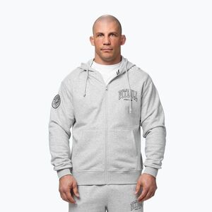 Férfi pulóver Pitbull Badger Hooded Zip grey/melange (Badger Hooded Zip 136030121001) kép