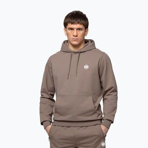 Férfi pulóver Pitbull Nugget Small Logo Hooded brown savana (Nugget Small Logo 125062820001) kép