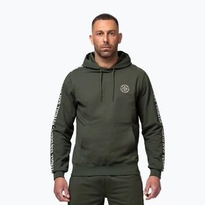 Férfi pulóver Pitbull Tape Parker Hooded old green (Tape Parker Hooded 126090381001) kép