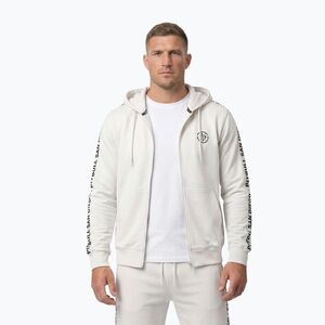 Férfi pulóver Pitbull Tape Parker Hooded Zip off white (Tape Parker Hooded Zip 136090000201) kép