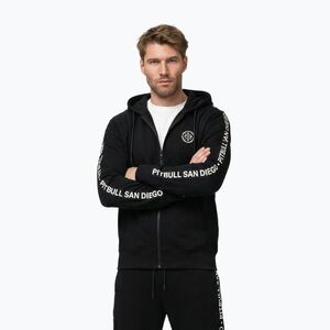 Férfi pulóver Pitbull Tape Parker Hooded Zip black (Tape Parker Hooded Zip 136090900001) kép