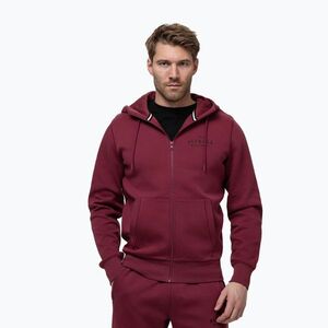 Férfi pulóver Pitbull Sampson Hooded Zip Sweatshirt burgundy (Sampson Hooded Zip Sweatshirt 135041460001) kép