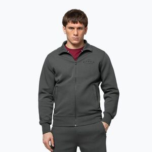 Férfi pulóver Pitbull Sampson Zip grey/green (Sampson Zip 146092383001) kép