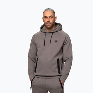 Férfi pulóver Pitbull Dogwood Hooded Sweatshirt taupe (Dogwood Hooded Sweatshirt 125040870001) kép
