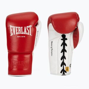 Boxkesztyű Everlast Powerlock OG Pro Fight red/white (Powerlock OG Pro Fight EV4010PFG-RED) kép