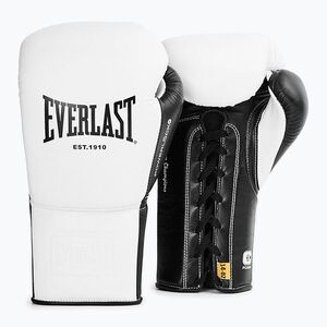 Boxkesztyű Everlast Powerlock Pro OG Laced white/black (Powerlock Pro OG Laced EV4000LAC-WHT/BLK) kép