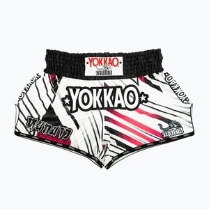 Férfi edzőshort YOKKAO Power Muay Thai white (Power Muay Thai TYBS-171-4) kép