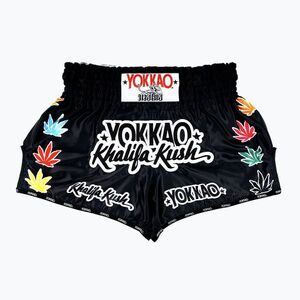 Férfi edzőshort YOKKAO Khalifa Kush Muay Thai black (Khalifa Kush Muay Thai TYBS-KH) kép