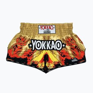 Férfi edzőshort YOKKAO Tiger Family Muay Thai gold (Khalifa Kush Muay Thai TYBS-163) kép