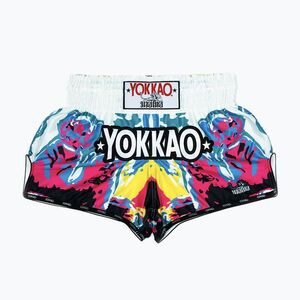 Férfi edzőshort YOKKAO Tiger Family Muay Thai white (Khalifa Kush Muay Thai TYBS-168) kép