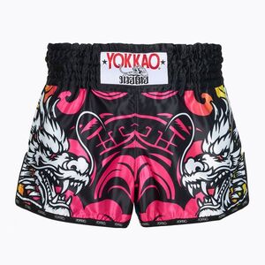 Férfi edzőshort YOKKAO Dragon Muay Thai pink/blue (Dragon Muay Thai TYBS-160) kép