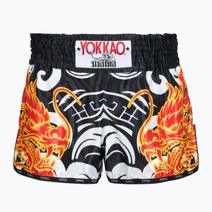 Férfi edzőshort YOKKAO Dragon Muay Thai black/white (Dragon Muay Thai TYBS-159) kép