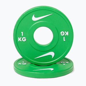 Terhelés Nike Strength Change Plates 2 x 1 kg green/white (Change Plates PCAK-5001) kép
