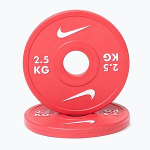 Terhelés Nike Strength Change Plates 2 x 2, 5 kg red/white (Change Plates PCAK-2052) kép