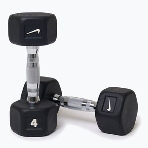 Súlyzók Nike Strength Hex Dumbbell 2 x 4 kg black/white (Hex Dumbbell DRDK-1004) kép