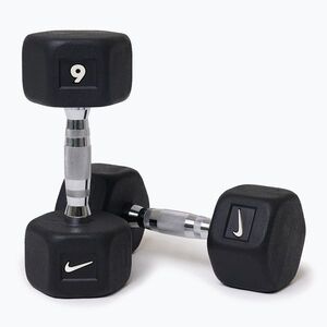 Súlyzók Nike Strength Hex Dumbbell 2 x 9 kg black/white (Hex Dumbbell DRDK-1009) kép