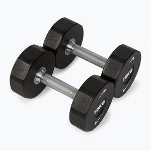 Súlyzók Nike Strength Pro Urethane Dumbbell 2 x 10 kg black/white (Pro Urethane Dumbbel DRCK-1010) kép