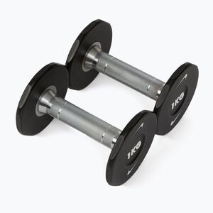 Súlyzók Nike Strength Pro Urethane Dumbbell 2 x 1 kg black/white (Pro Urethane Dumbbel DRCK-1001) kép