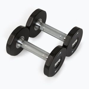 Súlyzók Nike Strength Pro Urethane Dumbbell 2 x 3 kg black/white (Pro Urethane Dumbbel DRCK-1003) kép