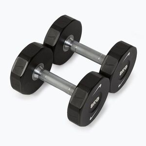 Súlyzók Nike Strength Pro Urethane Dumbbell 2 x 8 kg black/white (Pro Urethane Dumbbel DRCK-1008) kép