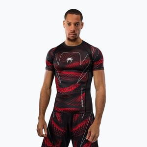 Férfi rashguard Venum Matupa Short Sleeve black/red/silver (Matupa Short Sleeve VENUM-06068-658) kép