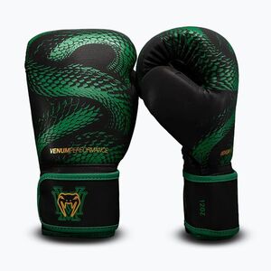 Boxkesztyű Venum Matupa Boxing black/green/gold (Matupa Boxing VENUM-06075-657) kép