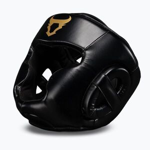 Bokszisak Venum Ringhorns Charger Headgear black/gold (Ringhorns Charger Headgear RH-00053-126) kép