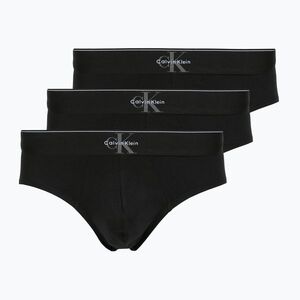 Férfi alsónadrág Calvin Klein LV00NB4471 Hip Brief 3 pairs black (Hip Brief LV00NB4471UB1) kép