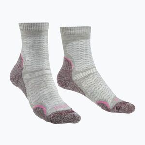 Női túrazokni Bridgedale Hike Ultralight Performance Crew aubergine (Hike Ultralight Performance Crew 710 101) kép
