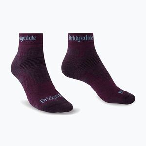 Női túrazokni Bridgedale Hike Midweight Performance Ankle dark purple (Hike Midweight Performance Ankle 710 391) kép