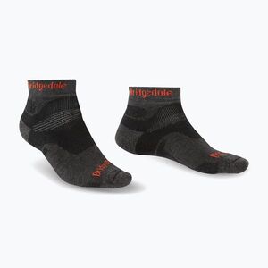 Férfi trekkingzokni Bridgedale Hike Midweight Performance Ankle graphite/orange (Hike Midweight Performance Ankle 710 404) kép