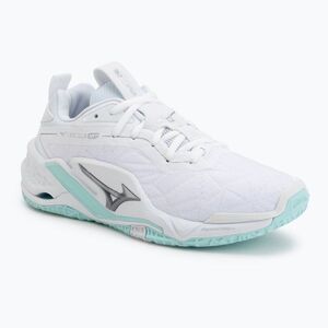 Női kézilabda cipő Mizuno Wave Stealth Neo 2 white/blue tint (Wave Stealth Neo 2 X1GB240145) kép