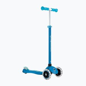 Gyermek háromkerekű roller Globber Primo Plus Glow Lights petrol blue (Primo Plus Glow Lights 443-100) kép