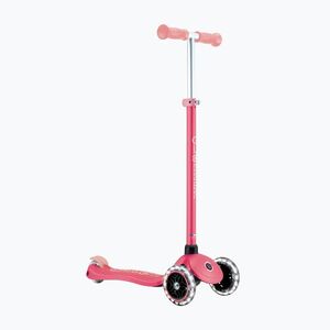 Gyermek háromkerekű roller Globber Primo Plus Glow Lights coral pink (Primo Plus Glow Lights 443-110) kép