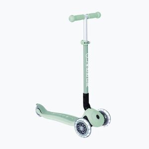 Gyermek háromkerekű roller Globber Junior Primo Foldable Lights Eco pistachio (Junior Primo Foldable Lights Eco 696-505) kép