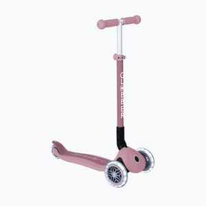 Gyermek háromkerekű roller Globber Junior Primo Foldable Lights Eco berry (Junior Primo Foldable Lights Eco 696-510) kép