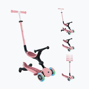 Gyermek háromkerekű roller Globber Go.Up Active Lights 360 pink (Go.Up Active Ecologic Lights 749-310) kép