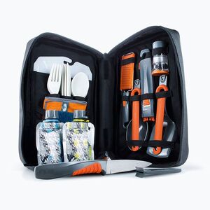 Utazókészlet Gsi Outdoors Destination Kitchen Set 24 black/orange/white (Destination Kitchen Set 24 90104) kép