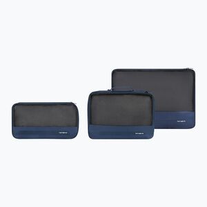 Rendező készlet Samsonite Revolution Packing Cubes 3 pcs. midnight blue (Revolution Packing Cubes x3 155602) kép