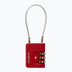 Lakatt Samsonite Cablelock 3 Dial TSA red (Cablelock 3 Dial TSA 155576) kép