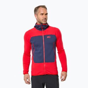 Férfi pulóver Millet Fusion Grid Hoodie red (Fusion Grid Hoodie MIV9024) kép