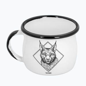 Turista bögre Alpinus Enamelled White Lynx (K12408) kép