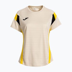 Női teniszpóló Joma Montreal beige/yellow (Montreal 902518.002) kép