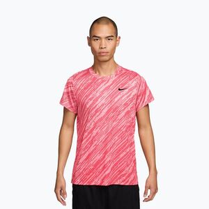 Férfi teniszpóló Nike Court Dri-Fit Victory Print pink foam/black (Court Dri-Fit Victory Print IB1530-663) kép
