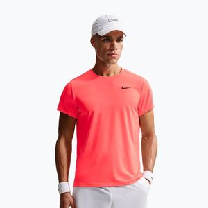 Férfi teniszpóló Nike Court Dri-Fit Victory hot lava/black (Court Dri-Fit Victory FZ6921-804) kép