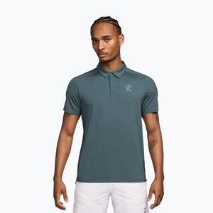 Férfi teniszpóló Nike Court Dri-Fit Advantage mineral slate/white (Court Dri-Fit Advantage FZ6907-382) kép