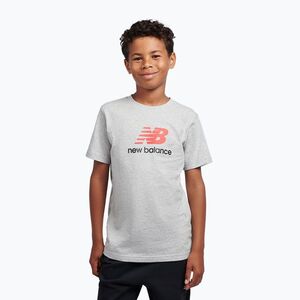Gyerek póló New Balance Jersey Stacked Logo Tee athletic grey heather (Jersey Stacked Logo Tee LAKB0253AGT) kép