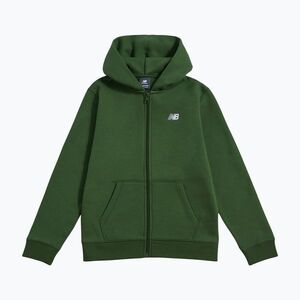 Gyerek pulóver New Balance Brush Back Small Logo Full Zip Hoodie dark alpine green (Brush Back Small Logo Full Zip Hoodie LAKB0004DAE) kép