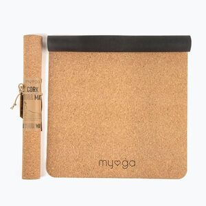 Jógaszőnyeg Myga Cork/Rubber 2 mm brown (Cork/Rubber RY1275) kép